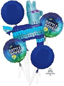 img 1 attached to Medium Multicolor Anagram Battle Royal Foil Balloon Bouquet #40383-01