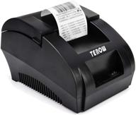 🖨️ terow t5890k: портативный термопринтер для максимальной ширины наклеек 58 мм с быстрой печатью, совместимый с esc/pos набором команд печати - простая установка и безшовная интеграция. логотип