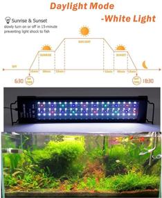 img 1 attached to Hygger Auto On Off 30-36 Inch LED Aquarium Light - Full Spectrum & Dimmable with 7 Colors - Built-in Timer & Sunrise Sunset - Perfect for Freshwater Planted Tank