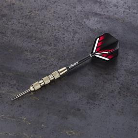 img 2 attached to Unicorn Steel 100 Dart Set: Sleek Black/Bronze Design, Lightweight .2 pounds