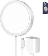 waitiee magnetic wireless charger for iphone 12/12 mini/12 pro/12 pro max and apple airpods 2/pro, fast charging pad with usb-c 20w pd adapter, qi phone stand for iphone charger and other devices logo