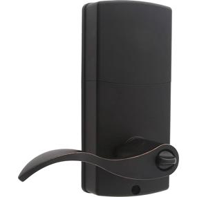 img 3 attached to 🔒 Honeywell Safes & Door Locks - Electronic Entry Lever Door Lock, Oil Rubbed Bronze