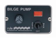 🚤 12-volt black rule 41 marine deluxe panel switch, 3-1/4&#34;l x 2&#34;w - 999 логотип
