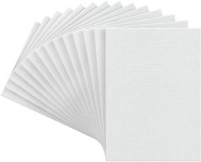 img 3 attached to 🎨 Arteza Canvas Boards for Painting - Pack of 14, 5 x 7 Inches - Blank White Canvas Panels - 100% Cotton - 12.3 oz Gesso-Primed - Art Supplies for Acrylic Pouring and Oil Painting