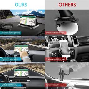 img 2 attached to 📱 Universal Silicone Car Phone Holder: Secure Non-Slip Clip for Dashboard & Desktop - Compatible with iPhone13 and More