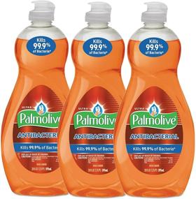 img 4 attached to Palmolive Ultra Orange Antibacterial Dish Soap, 591ml / 20 Fl.Oz - 3 Pack: Superior Cleaning with Added Germ Protection