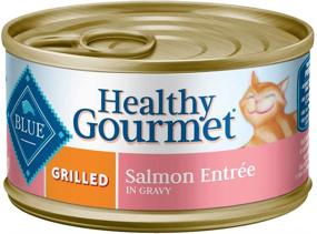 img 4 attached to Blue Buffalo Adult Grilled Wet Cat Food - Gourmet, Natural & Healthy