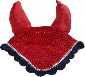 img 4 attached to Intrepid International Crochet Fly Veil with Ears - Ultimate Protection and Style for Your Horse
