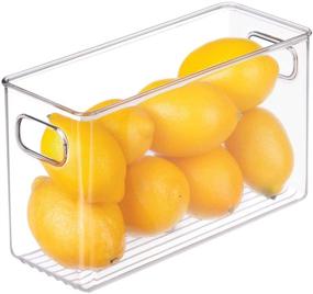 img 4 attached to Large iDesign Kitchen Storage Bin, BPA-Free Plastic, with Handles - 71630