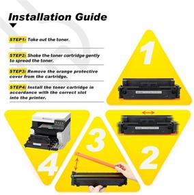 img 1 attached to 🖨️ V4ink Compatible Toner Cartridge with CHIP - High Yield Replacement for Canon 055 055H Toner - Perfect for Canon Color ImageClass MF741Cdw MF743Cdw MF740C MF745Cdw MF746Cdw Printer - Black Cyan Magenta Yellow