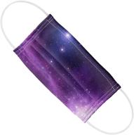 🪐 purple nebula unisex reusable face mask logo