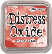 🔥 ranger ink pad oxide fired brick: tholtz distress oxide firebrick - vibrant crafting pigment for brilliant projects logo