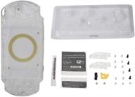 📱 fosa psp 1000 case cover replacement full shell housing set: transparent - buttons kit included логотип