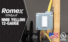 img 3 attached to Southwire 100ft 12/2 Romex SIMpull NM-B Indoor Electrical Wire - Yellow