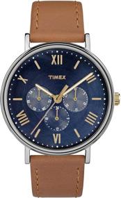 img 4 attached to ⌚ Улучшенное SEO: часы Timex Southview с мультифункциональным кожаным ремешком - размер 41 мм