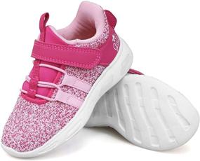 img 1 attached to Comfortable and Breathable Toddler Running Sneakers for Girls - FJWYSANGU Shoes