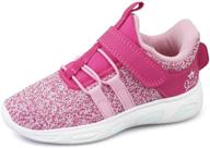 comfortable and breathable toddler running sneakers for girls - fjwysangu shoes logo