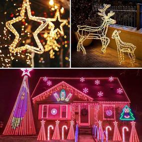 img 2 attached to 🌟 Transform Your Outdoor Space with 200 LED Rope Lights - Plug in, 66ft, 16 Color Changing Waterproof Fairy Lights for Garden, Patio, Wedding, Christmas Decorations - Includes Remote Control & Timer!