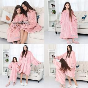 img 3 attached to NOBOSHU Wearable Sweatshirt Oversize Blanket