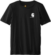 carhartt little boys performance black boys' clothing: sturdy tops, tees & shirts for active kids logo