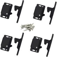 🔒 premium set of 4 grabber catches - top pull force rv cabinet door latch & baby safety locks for motorhomes, boats, and more - oem push to close replacement логотип