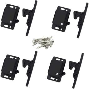 img 4 attached to 🔒 Premium Set of 4 Grabber Catches - Top Pull Force RV Cabinet Door Latch & Baby Safety Locks for Motorhomes, Boats, and More - OEM Push to Close Replacement