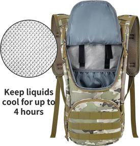 img 1 attached to 🦈 SHARKMOUTH Tactical Hydration Backpack with 2L Water Bladder: Ideal for Hiking, Running, Men, Women, and Kids