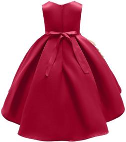 img 3 attached to 🎄 Girls' Christmas Birthday Dresses for Toddler Pageants - Clothing