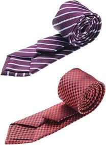 img 1 attached to 🐯 Business Skinny Necktie - Tiger Mama Collection
