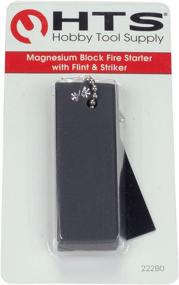 img 1 attached to 🔥 HTS 222B0 Magnesium Block Fire Starter: Includes Flint & Striker for Easy Ignition