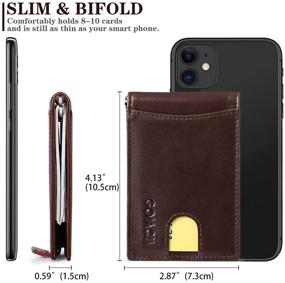 img 3 attached to FALAN MULE Slim Wallets, Minimalist Men's Accessories with RFID Blocking Technology