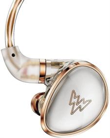 img 4 attached to Наушники Whizzer HE01 HiFi IEM с съемным кабелем - внутриканальные мониторные наушники, изолирующие шум музыкальные наушники, оснащенные динамическим драйвером - идеальные HiFi-наушники для смартфонов и аудиоплееров.