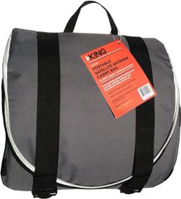 img 1 attached to KING CB1000 Carry Bag: Protective Gray Bag for Portable Satellite Antenna