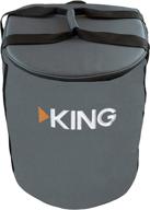 king cb1000 carry bag: protective gray bag for portable satellite antenna logo