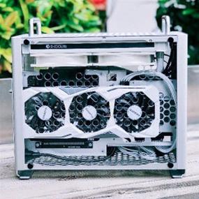 img 4 attached to 💻 Корпус для компьютера KABIOU ZZAW B2 Plus ITX: Портативный 2021 Mid Tower для игр и домашнего использования с поддержкой 240 водяного охлаждения и длинной видеокарты.