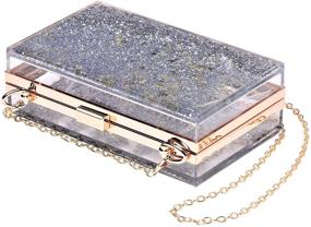 img 3 attached to Jevenis Transparent Sequins Cross Body Multicoloured Women's Handbags & Wallets