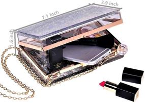 img 2 attached to Jevenis Transparent Sequins Cross Body Multicoloured Women's Handbags & Wallets