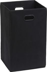 img 4 attached to 📦 Black Foldable Closet Laundry Hamper Basket by SimpleHouseware