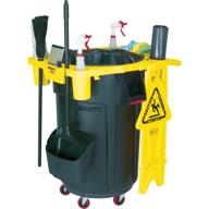 🗑️ rubbermaid commercial products fg9w8700yel brute trash can caddy, designed for 44 gallon brute garbage bins logo