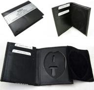 premium leather wallet for law enforcement: sheriff officer and security professionals logo