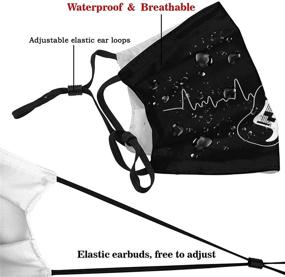 img 1 attached to Heartbeat Washable Reusable Balaclava: 🧣 Dustproof Women's Scarves & Wraps Accessory