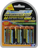 power2000 xp 10aa 10 pack rechargeable batteries logo