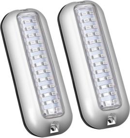 img 4 attached to 🚤 Enhance Your Watercraft with PERSUPER 2PCS 39 LEDs Boat Led Blue Marine Lights: Underwater IP68 Lighting for Yacht, Duck Boat, Transom, Pontoon Fishing