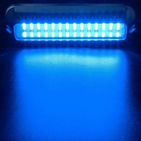 img 2 attached to 🚤 Enhance Your Watercraft with PERSUPER 2PCS 39 LEDs Boat Led Blue Marine Lights: Underwater IP68 Lighting for Yacht, Duck Boat, Transom, Pontoon Fishing