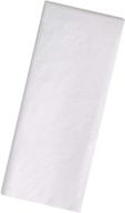 100 sheet pack of premium 20x20 white tissue paper logo