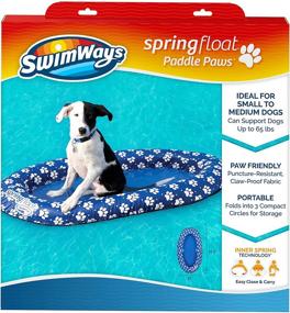 img 4 attached to 🐶 SwimWays Spring Float Paddle Paws Dog Pool Float - Small: Perfect for Dogs up to 65 lbs!