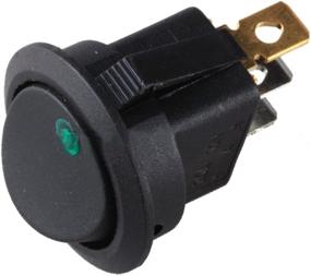 img 2 attached to ESUPPORT 15 X Car Boat Rocker Round Dot Toggle LED Switch Blue Red Green Light On/Off 12V 16A