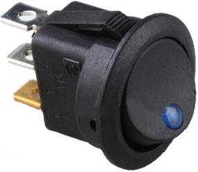 img 3 attached to ESUPPORT 15 X Car Boat Rocker Round Dot Toggle LED Switch Blue Red Green Light On/Off 12V 16A