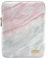 📱 marble pattern tablet sleeve case - compatible with ipad pro 11 2018, ipad 10.2 2019, ipad air 3 10.5", ipad pro 10.5, galaxy tab 10.1", microsoft surface go - pu leather bag in pink marble logo