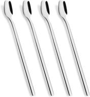 stainless steel cocktail stirring teaspoon for milkshakes logo